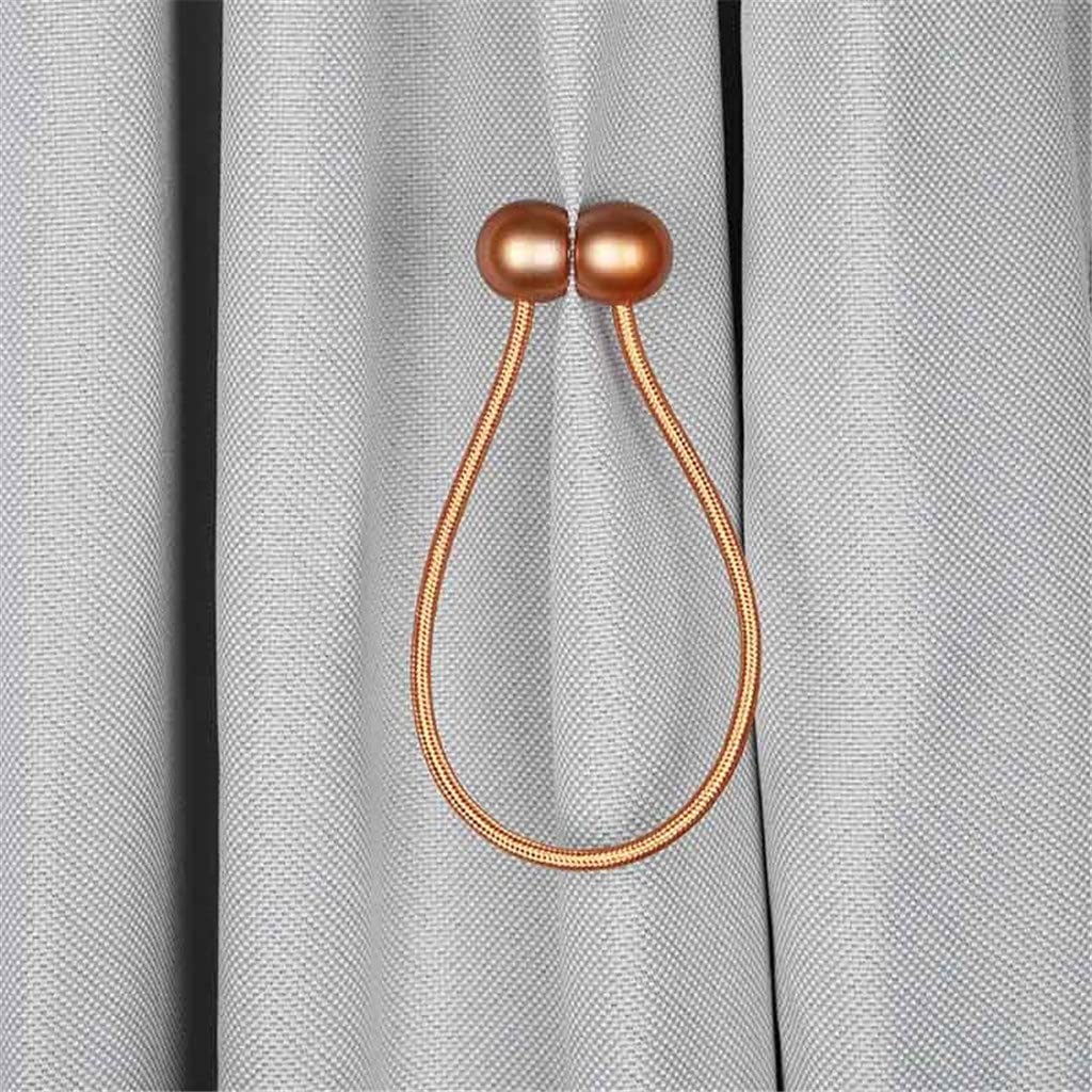 4 Pcs Clip de Rideau Magnétique Décor À La Maison Rideaux Titulaire Embrasse Boucle Boule Suspendue Boucle Attache Arrière Rideau Accessoires (Couleur : A, Taille (A comme Le Montre l'image)