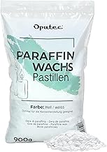 Oputec 900 g Paraffin Wax Pastilles for Candles: White Candle Wax - Make Your Own Candles - Candle Wax for Pouring - Make and Refill Your Own Candles - Made in Germany
