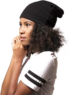 ADAMA Satin Lined Jersey Beanie - Ultra Soft - Satin Lining Prevents Breakage and Tangling, Day and Night Hair Defense