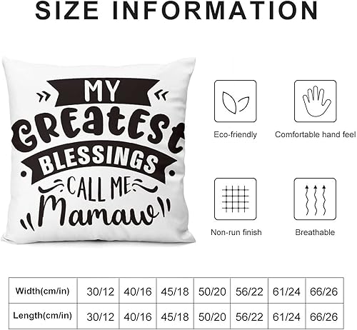Miniatura 10 de Home Decorative Quote Pillow Covers My Happily Ever After Grandmother Throw Pillowcase with Zipper Motivational Words Soft Velvet Pillow Cover for