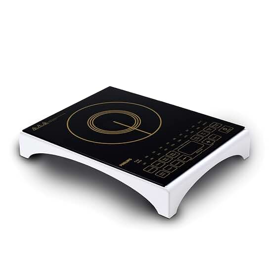 Philips Viva Collection Hd4938/01 2100-Watt Glass Induction Cooktop | Fast Gas-Free Cooking | No LPG Required With Sensor Touch & Full Crystal Glass (Black) deal from amazon