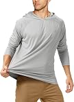 Chemises de protection solaire UPF 50+ Roadbox pour hommes, hoodie de pêche à manches longues à séchage rapide, rash guards pour la natation, la randonnée et la course