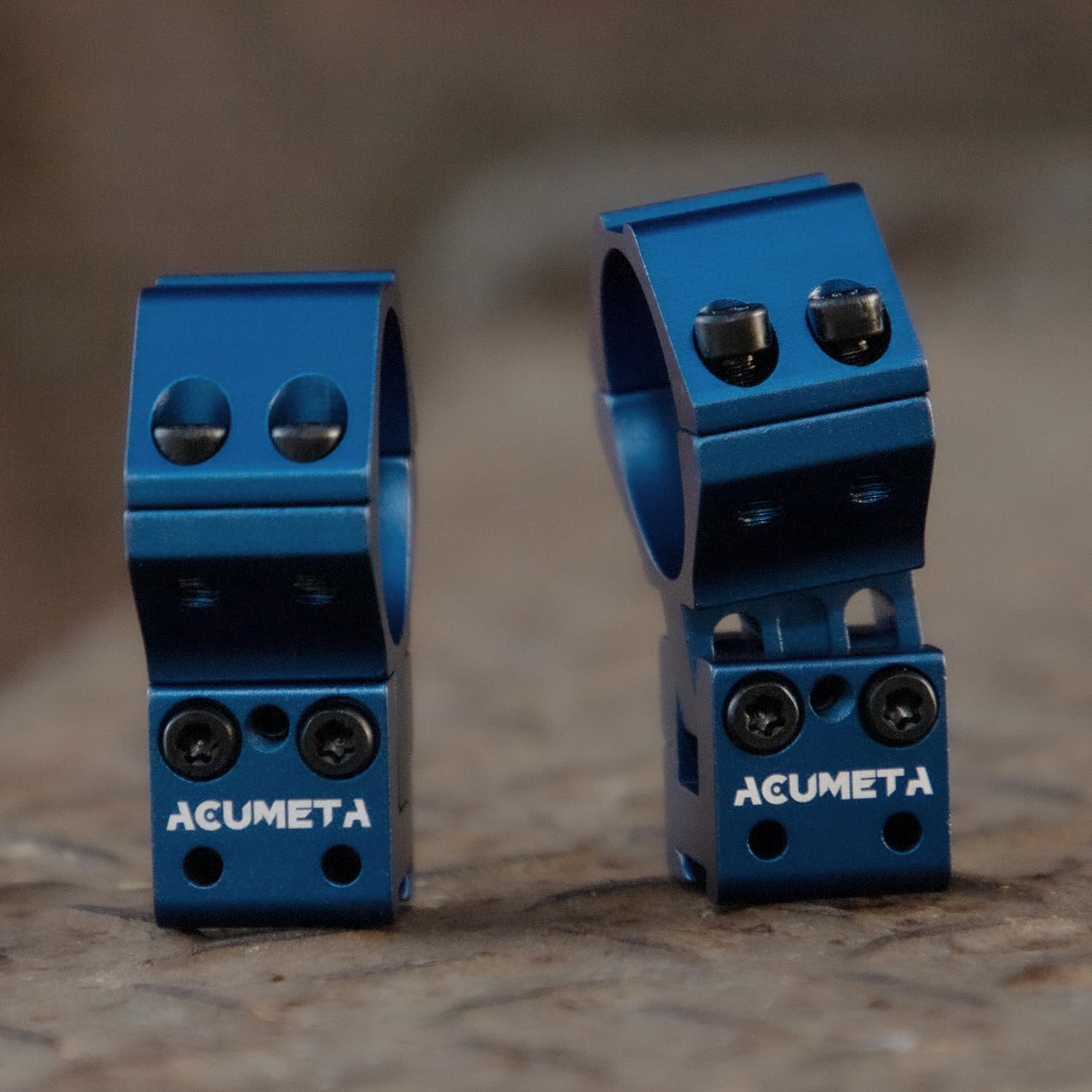 ACUMETA Bastion Scope Rings - 30mm Tube Clamp, Center Height Adjustable