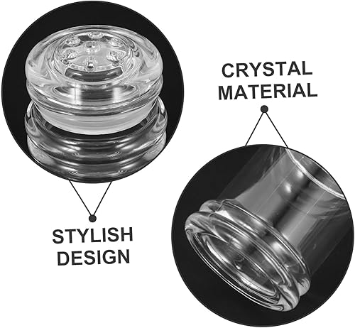 Miniatura 3 de 2Pcs Refillable Crystal Stylish Kitchen Condiment Containers for Seasoning Storage Portable Travel Bottles for Spices and Chic Design