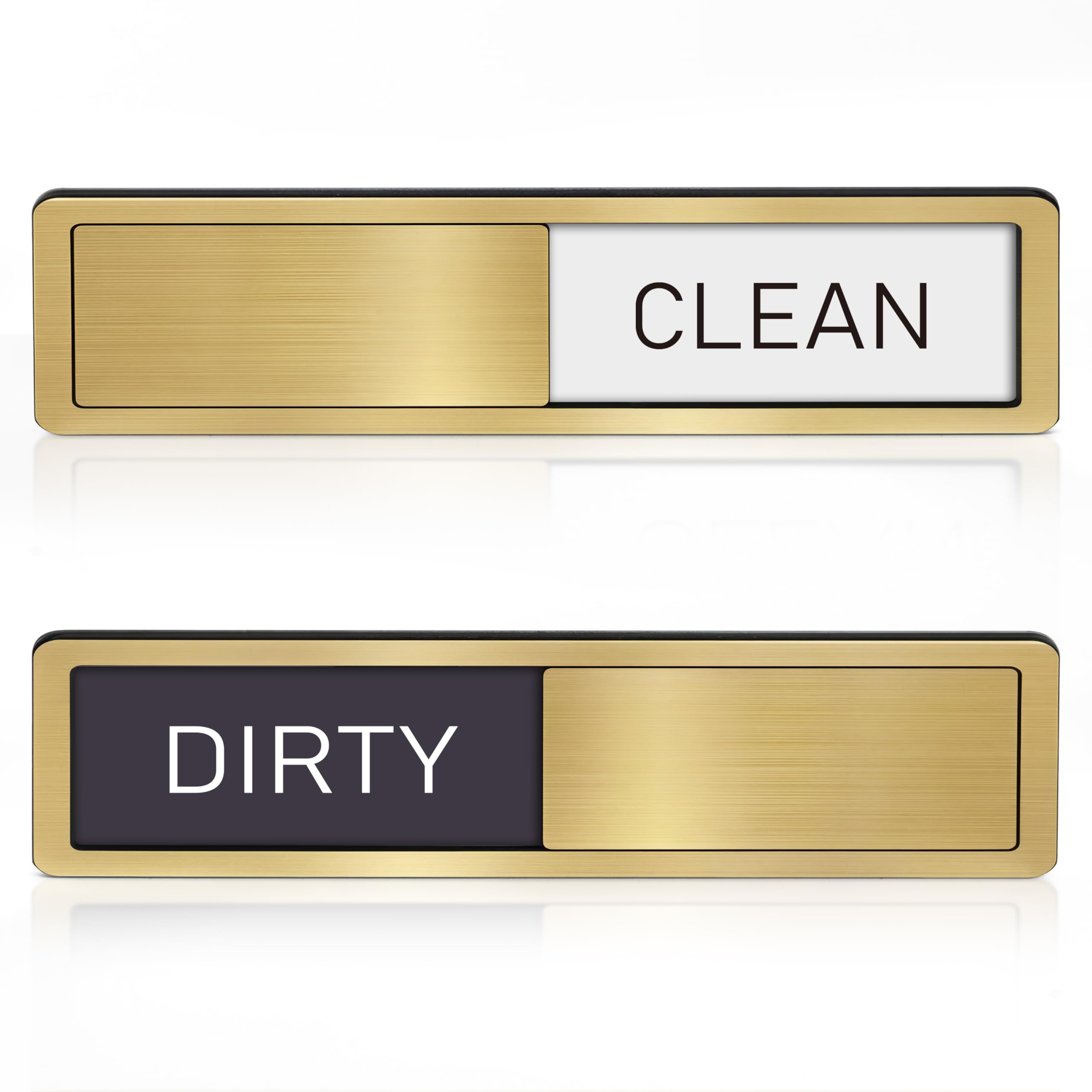 Dishwasher Magnet Clean Dirty Sign - Stainless Steel Dishwasher Magnet Sign - Clean & Dirty Dishwasher Slider Indicator - Kitchen Organizers and