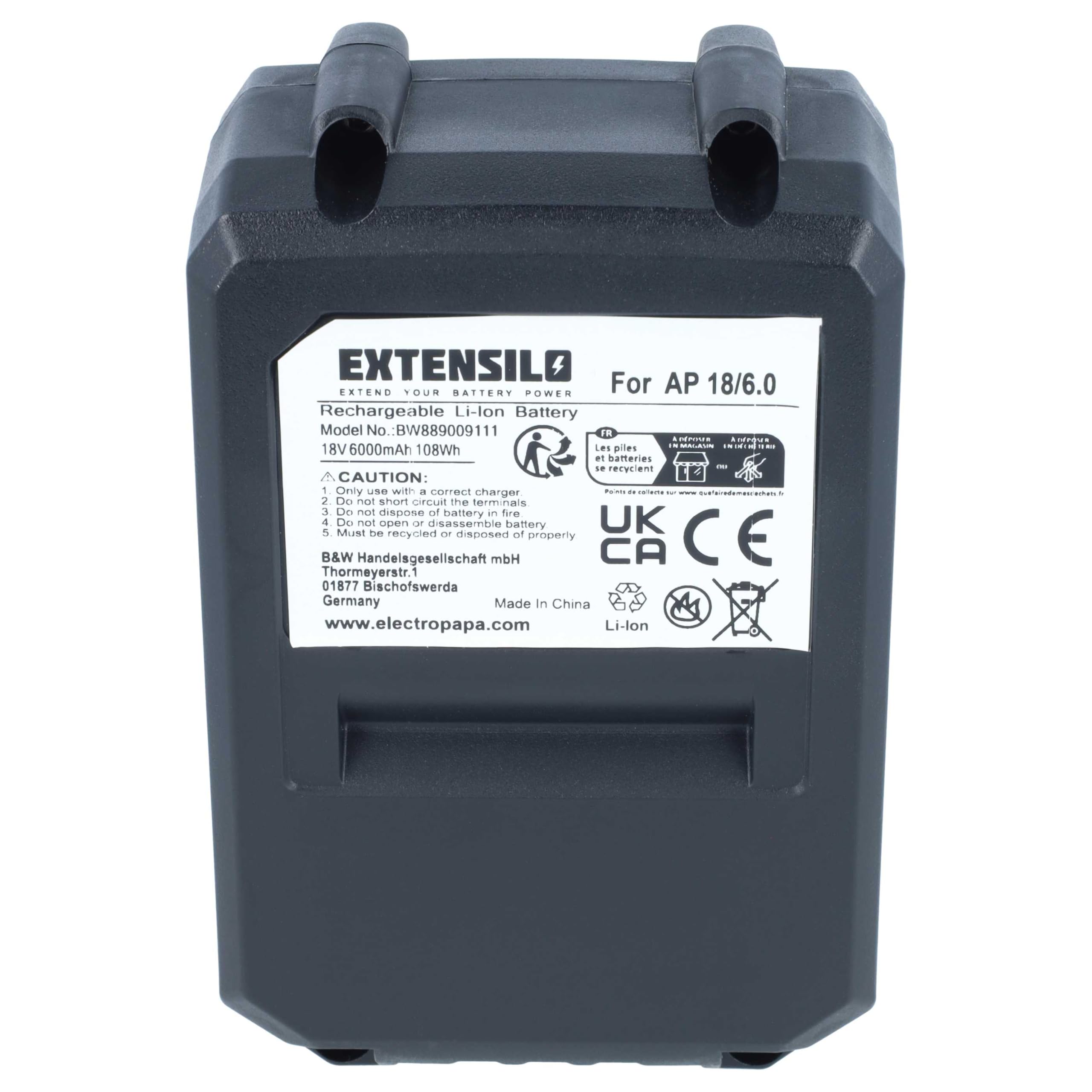 Akku kompatibel mit Flex AP18/6.0