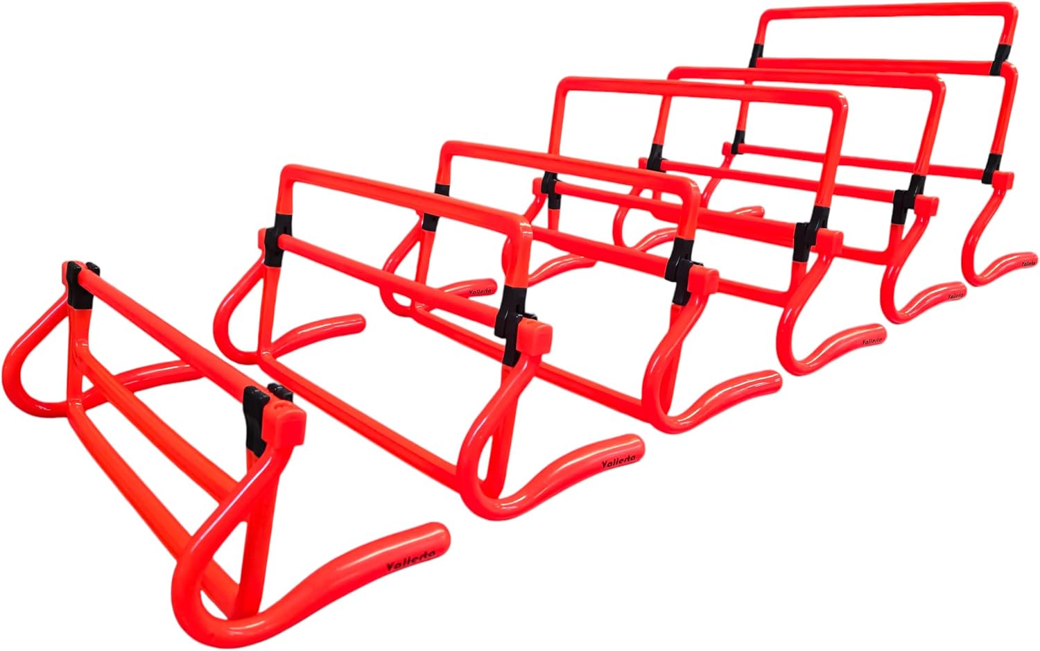 Adjustable Agility Training Hurdles, 5 Height Speed & Jump Hurdles, Portable Sports Equipment for Soccer, Football, Basketball, Kids & Athletes