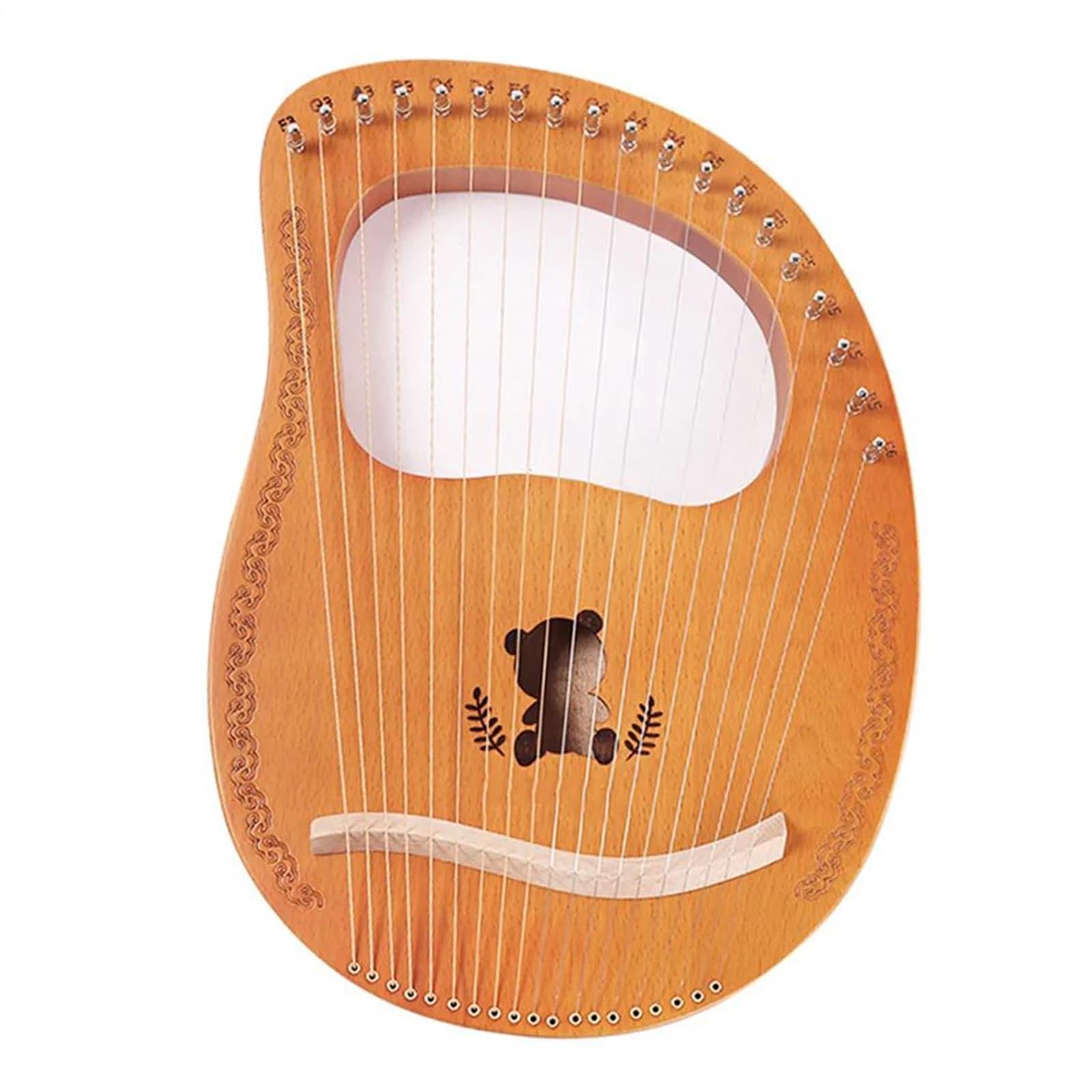 xilofono professionale Lyre Harp 16 Corde Finger Piano In Mogano Con Strumento Di Accordatura Per Strumento Musicale Regalo Per Principianti