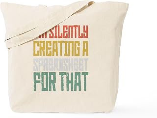 CafePress Humorous Vintage Statistics Databa Reusable Natural Beige Canvas Shopping Bag
