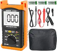 BTMETER Bt-6688B Megôhmetro 200 Gig Ohm Testador de Resistência de Isolamento Digital, Tensão de Teste de 500V/1Kv/2,5Kv/5Kv, Variação Automática, Display de Luz de Fundo