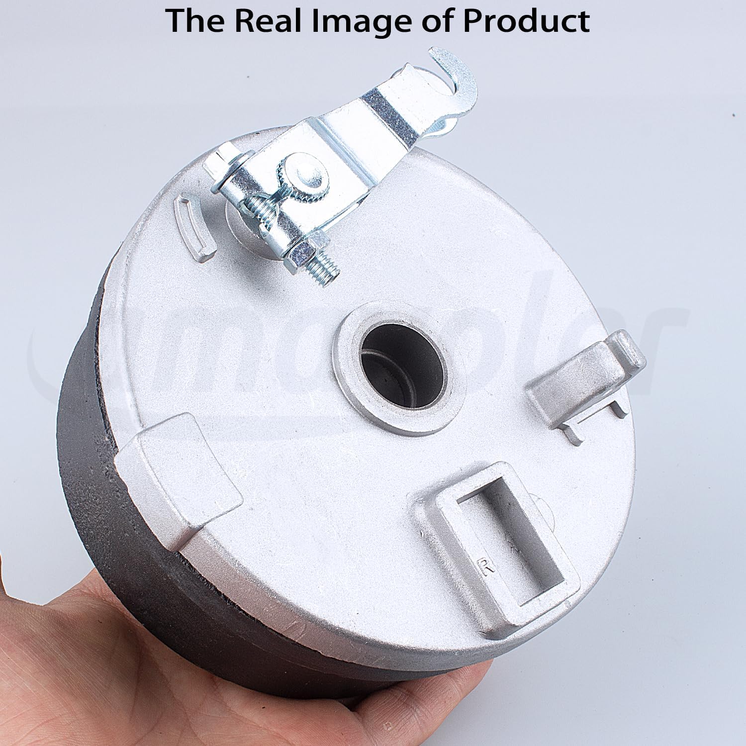 Front Drum Brake Wheel Hub with 4 Stud -Hole Spacing 88mm Shoes 8" Rim Fit for 110cc- 250cc ATV Taoao Quad,New Cheetah Tforce ATA 125E 125F1 etc,Fit on Tire 19x7-8.(Right)