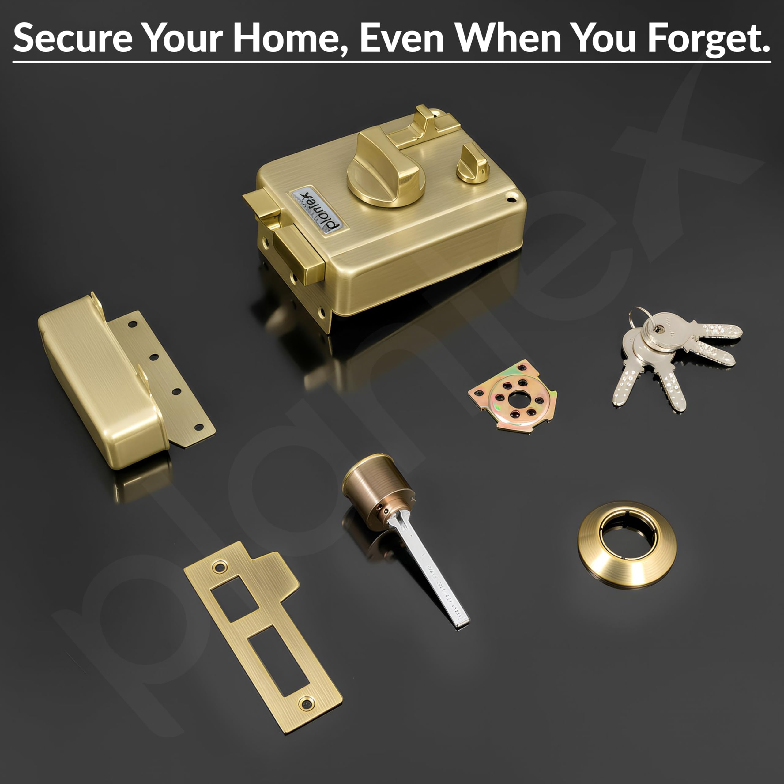 Brass Night Latch Lock - Secure Your Doors! -8
