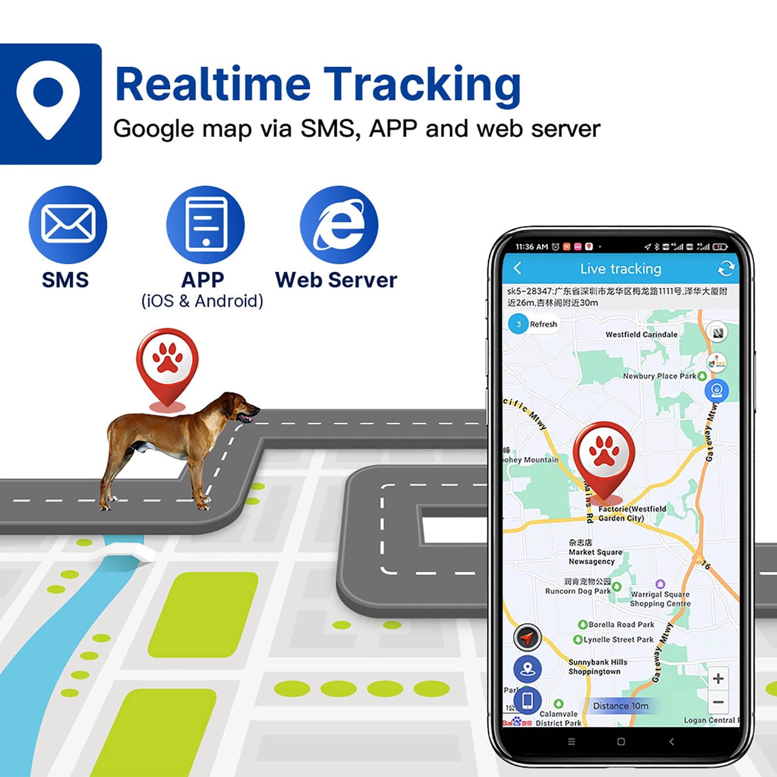 Rastreador solar GPS de animales, localizador en tiempo real para ganado, ganado, caballos, camellos, pista histórica, ajuste de rango