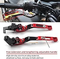 Vista 7 de DOUKI Para Yamaha XJ6N XJ6 Diversion 2009-2015 Palancas de embrague de freno extensibles plegables ajustables con logotipo CNC accesorios palanca