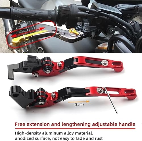 Miniatura 7 de DOUKI Para Yamaha XJ6N XJ6 Diversion 2009-2015 Palancas de embrague de freno extensibles plegables ajustables con logotipo CNC accesorios palanca