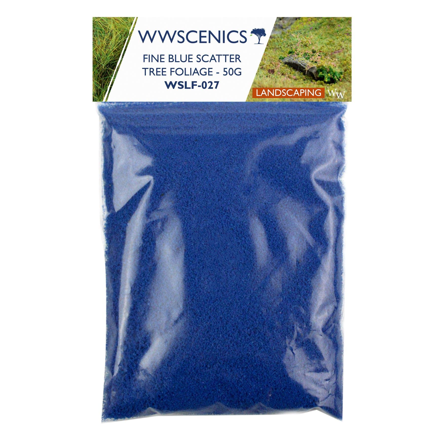 WWS War World Scenics WWScenics Fine Blue Flower Flock 50g | WSLF-027 | Tree Foliage Flower Effect