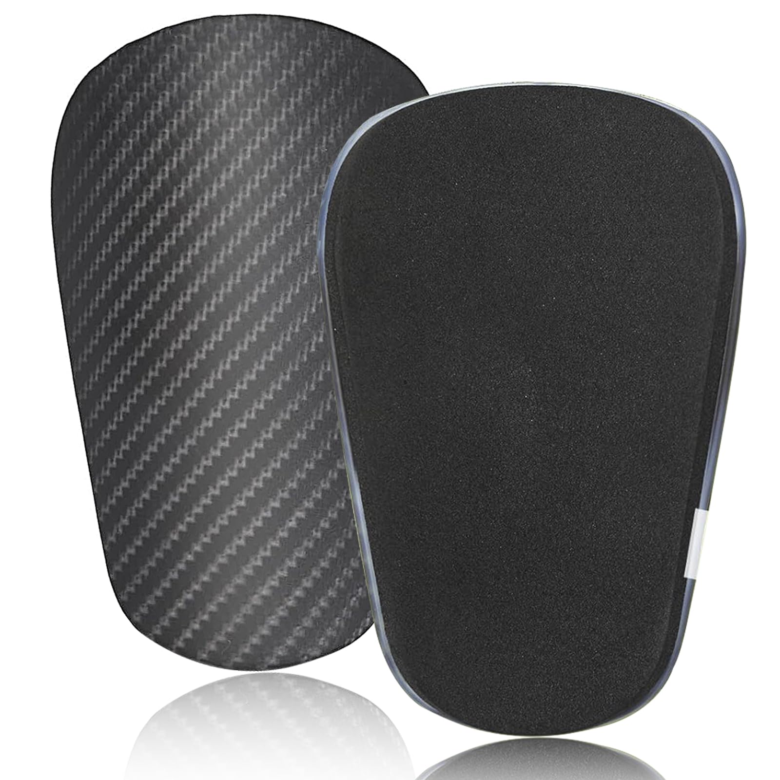 OUDQFCJ Mini Fußball Schienbeinschoner 2 Paar - 8x5,5 Cm Kinder Schutz