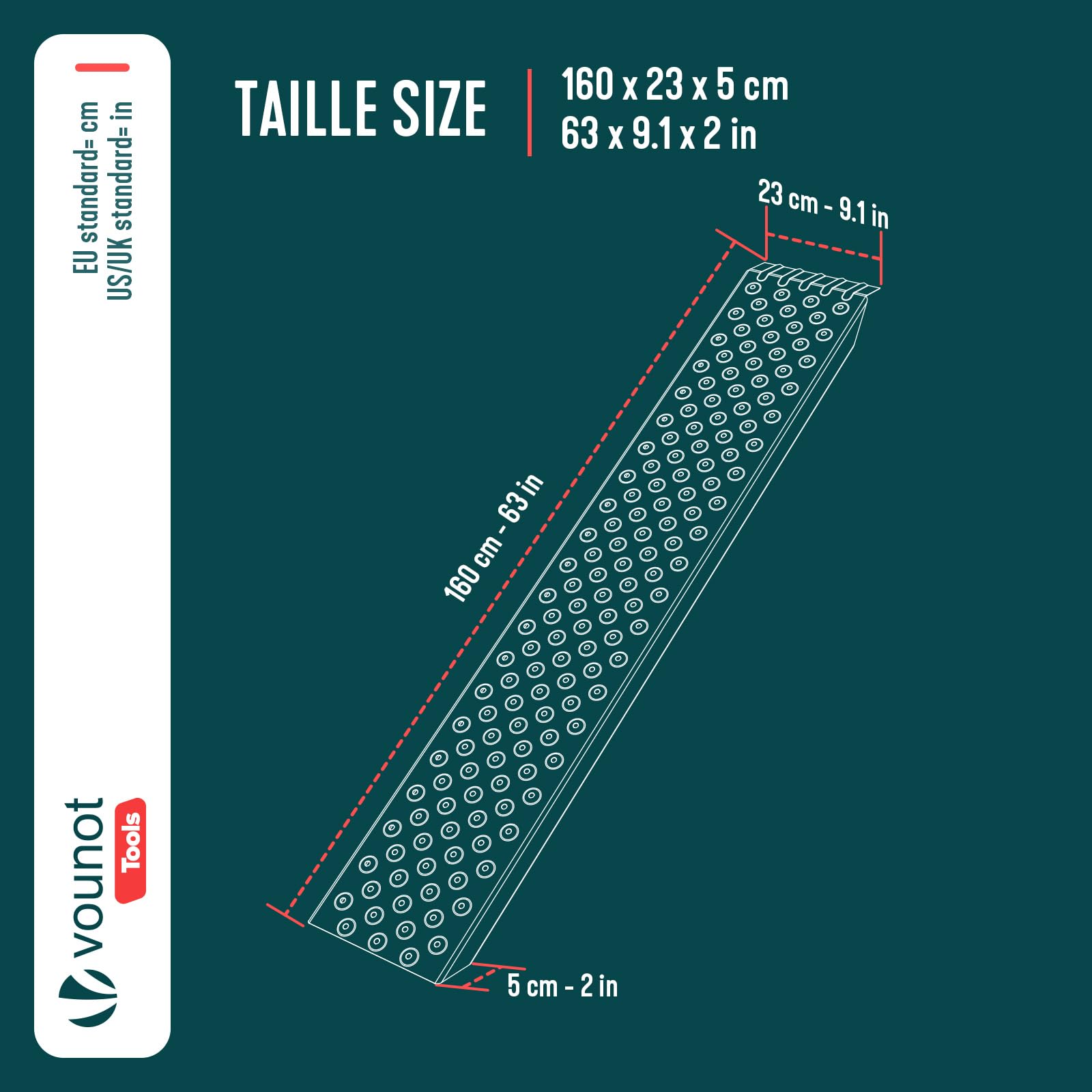 VOUNOT 2 x Rampe de Chargement 400kg Max Rampes Moto Tracteur remorque et Rampe d’accès Résistant et Pratique Taille 160cm x 23x 5 cm Rampe Chargement - Rampe Moto Argent