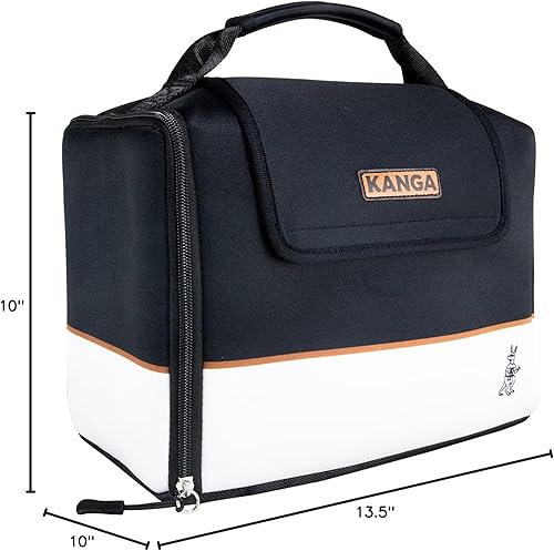 Vista 32 de Kanga Kanga Kase Mate - Bolsa térmica aislada - Bolsa térmica suave - Enfriador de bebidas para latas de cerveza y seltzer - Aislamiento y Woody