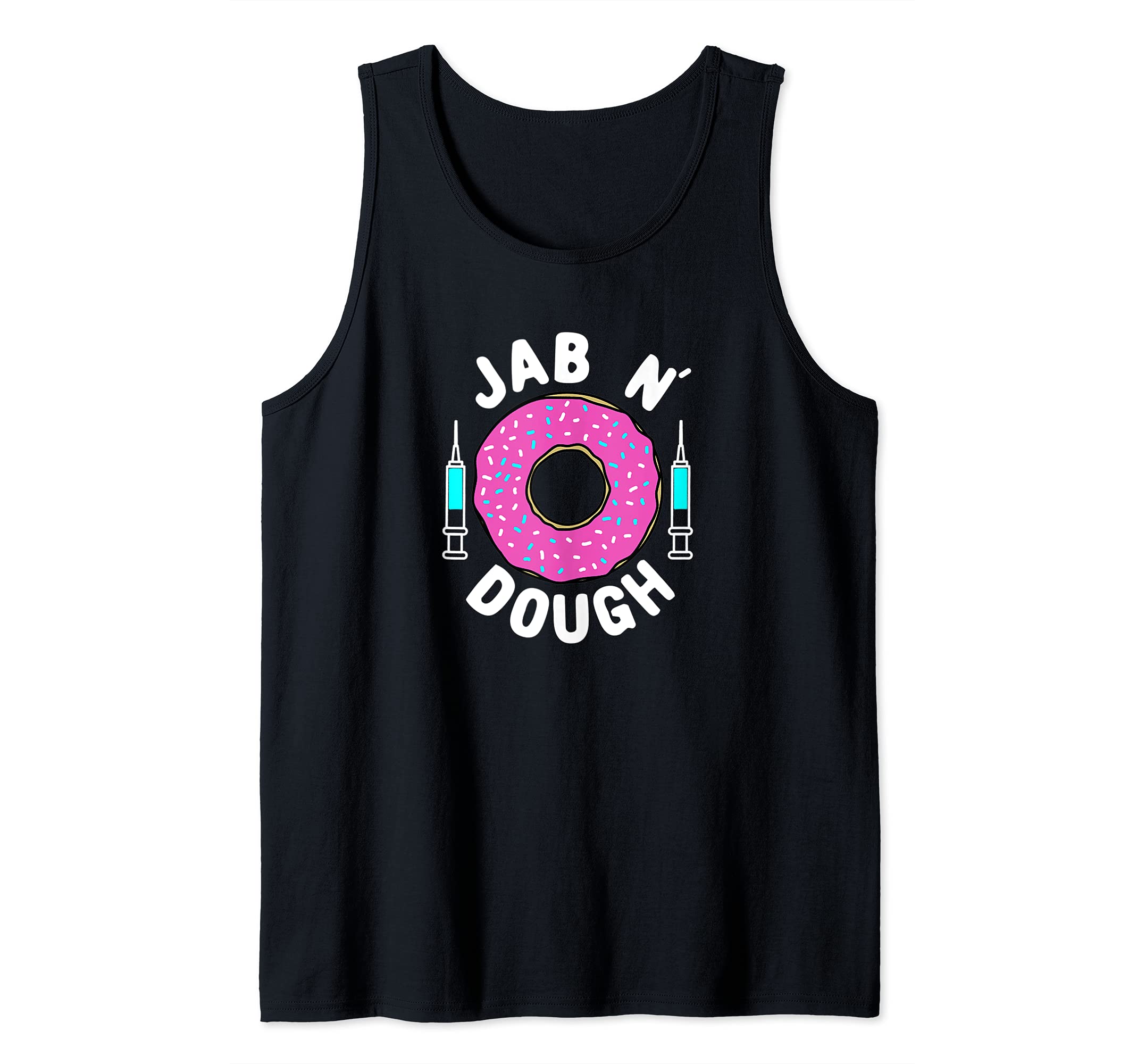 Jab n' Dough Funny Donut Vaccine Tank Top