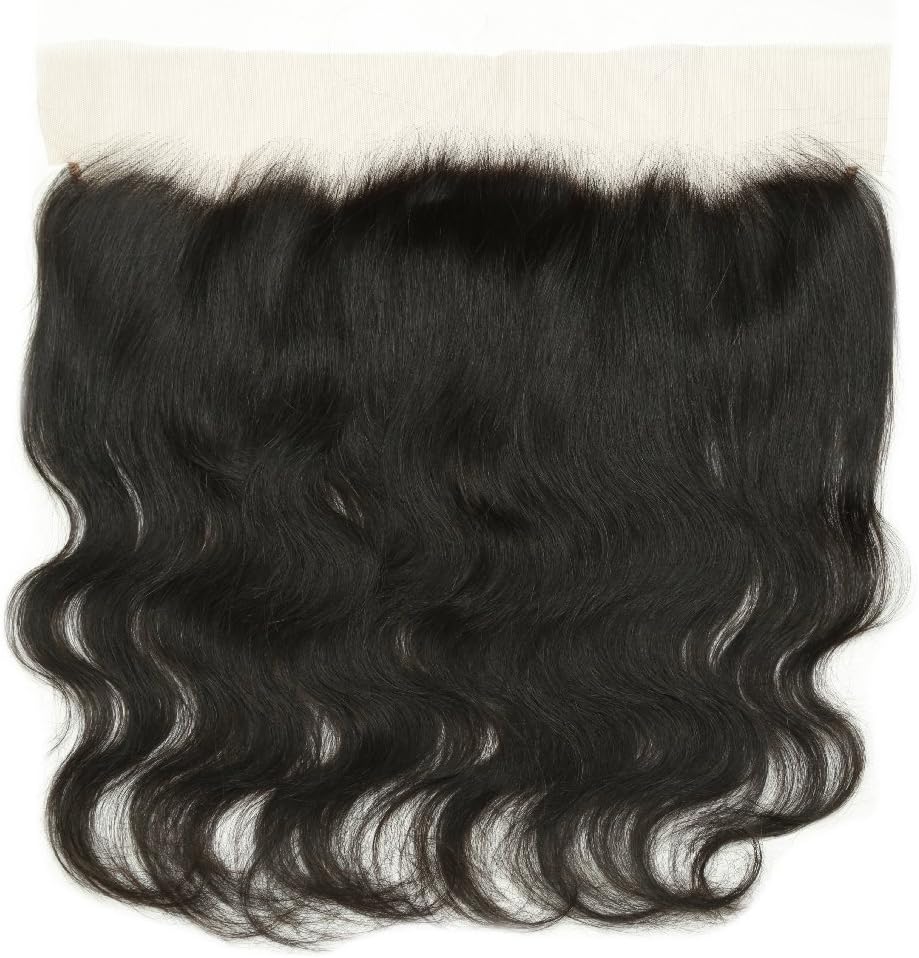 Arling 13X4 Body Wave Full Lace Frontal Closure Free Part Brazilian Virgin Human Hair Extensions Front Closures With Baby Hair Bleached Knots 6 inch