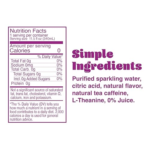 Miniatura 2 de Phocus Energy Water - Mezcla de bayas - Energía limpia con cafeína + L-teanina - 0 azúcares, calorías o carbohidratos - Sin OMG, entero 30, Keto,