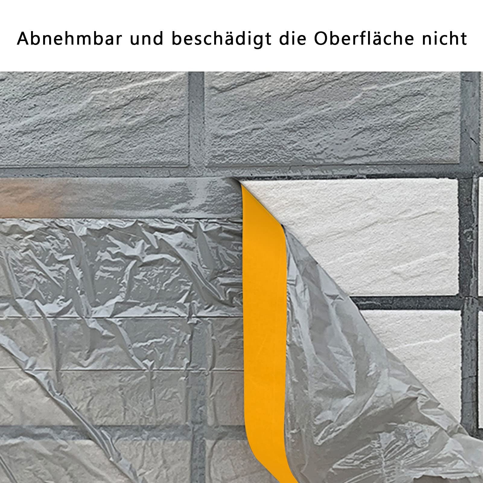 Trintion 24X Rollen Goldband 50mm x 50m Abdeckband Entfernbar Klebeband Malerband Rückstandfrei Maler Abklebeband für Automotive Dekoration Malerarbeiten ohne Lösungsmittel Soft Tape