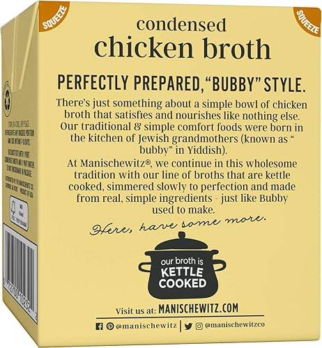 Miniatura 3 de Manischewitz Caldo de pollo de 12 onzas (paquete de 3), sabroso, hervidor cocido, a fuego lento, Kosher para Pascua