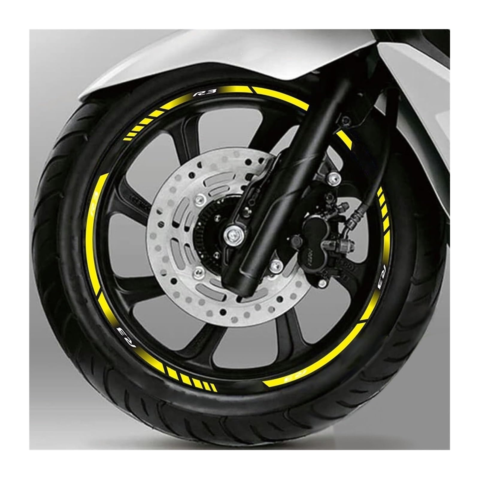 Motorrad-Rad-Aufkleber Wasserdicht 17 Zoll Felgenband Für RS457 RS 457(Style 19)