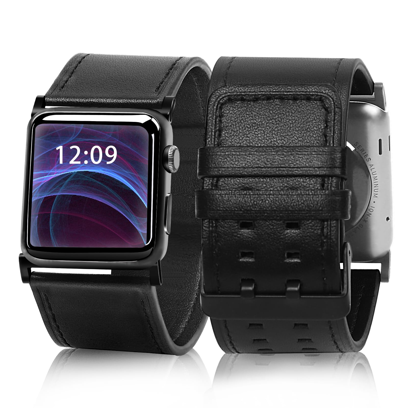 VIQIV Smart Watch Bracelet Bands Compatible with Apple Watch 42mm 44mm 45mm 49mm Smartwatch Straps for Iwatch Series