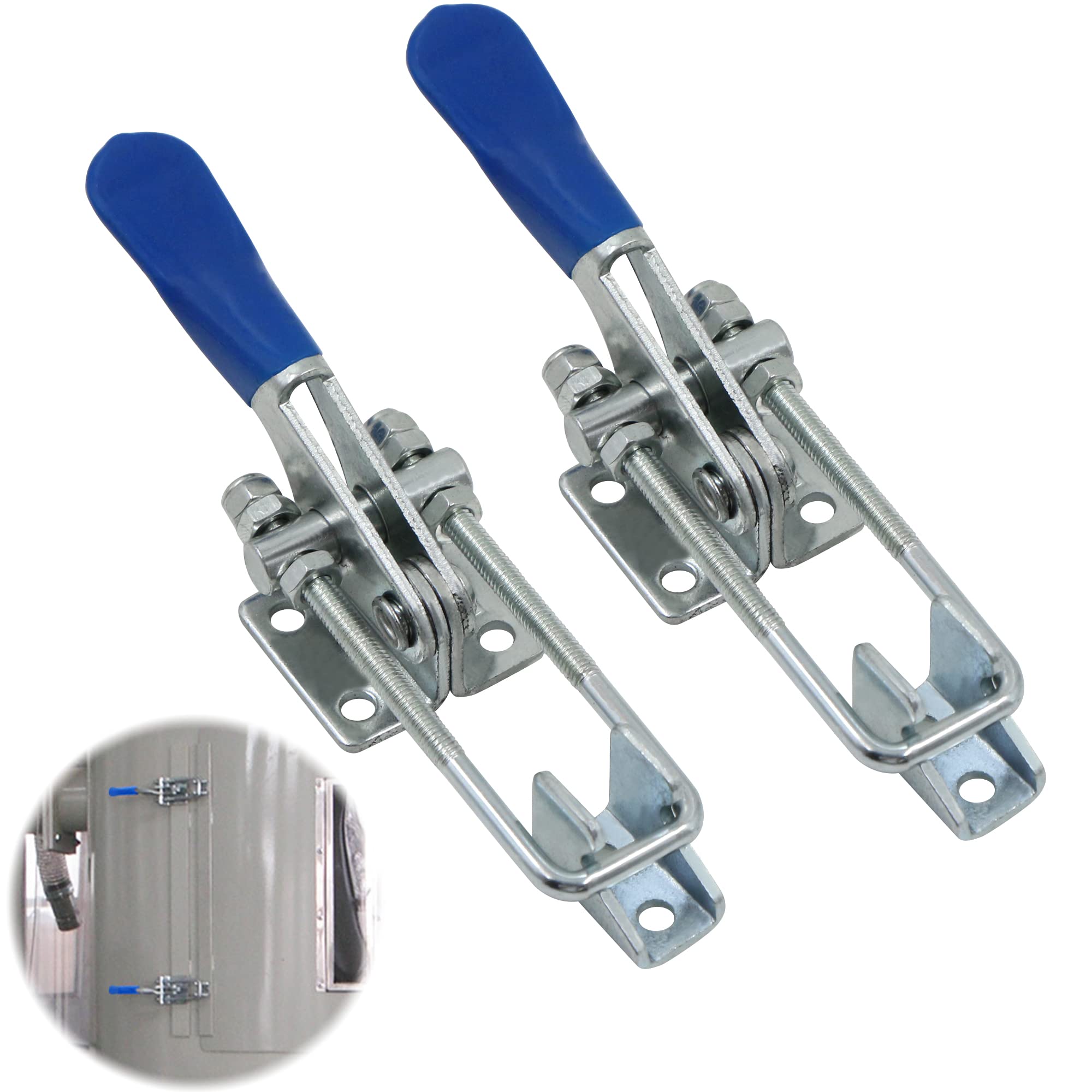 Toggle Lever Tensioner, Quick Release Horizontal Toggle Clamp, Horizontal Tensioner, 2 Pieces, Holding Force
