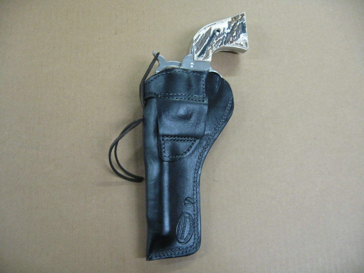 Azula Gun Holsters Azula Custom Leather Molded Strong Side Gun Holster for 1858 Remington Black Powder (Pietta,Uberti) 5.5 inch Revolver Black Right Hand