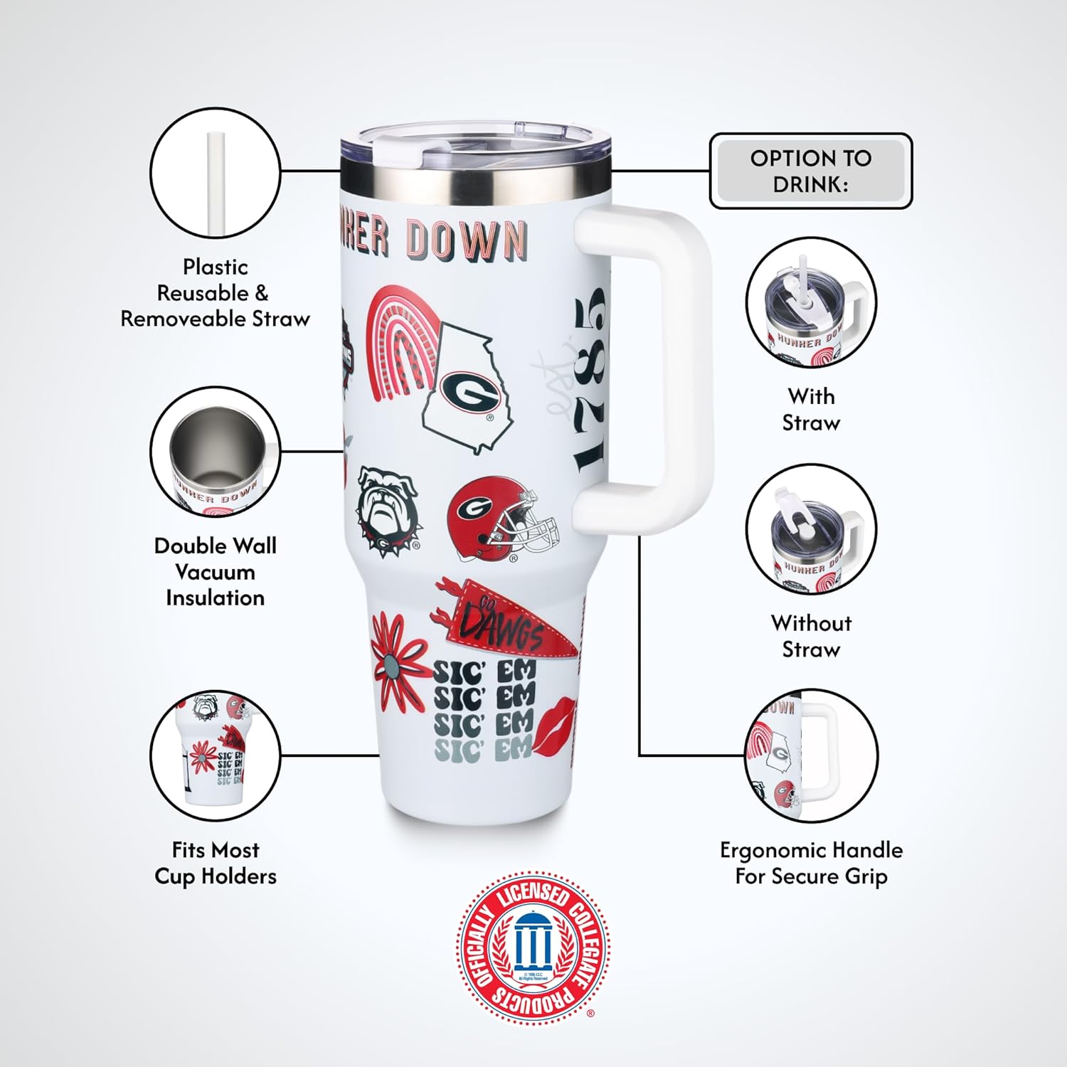 The Memory Company Officially Licensed NCAA - Texas A&M University 40oz Team Spirit Game Day Tumbler - Image 6