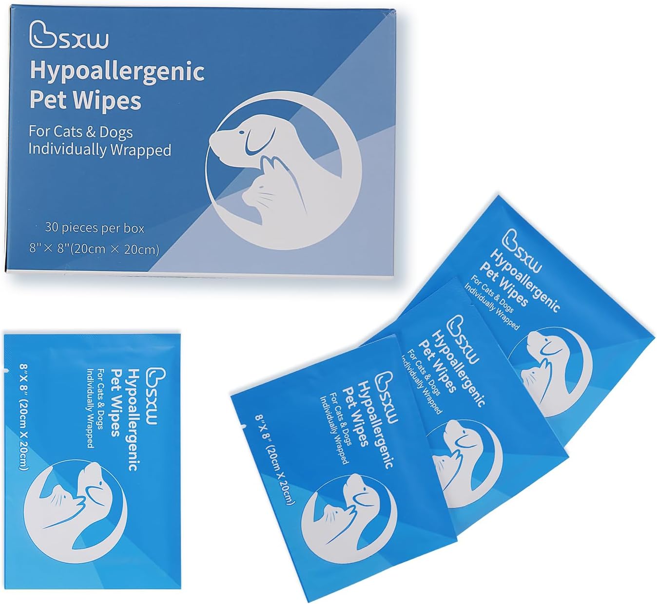 TOOLERA Dog Wipes for Paws and Butt, Ears, Face, Coat, Skin