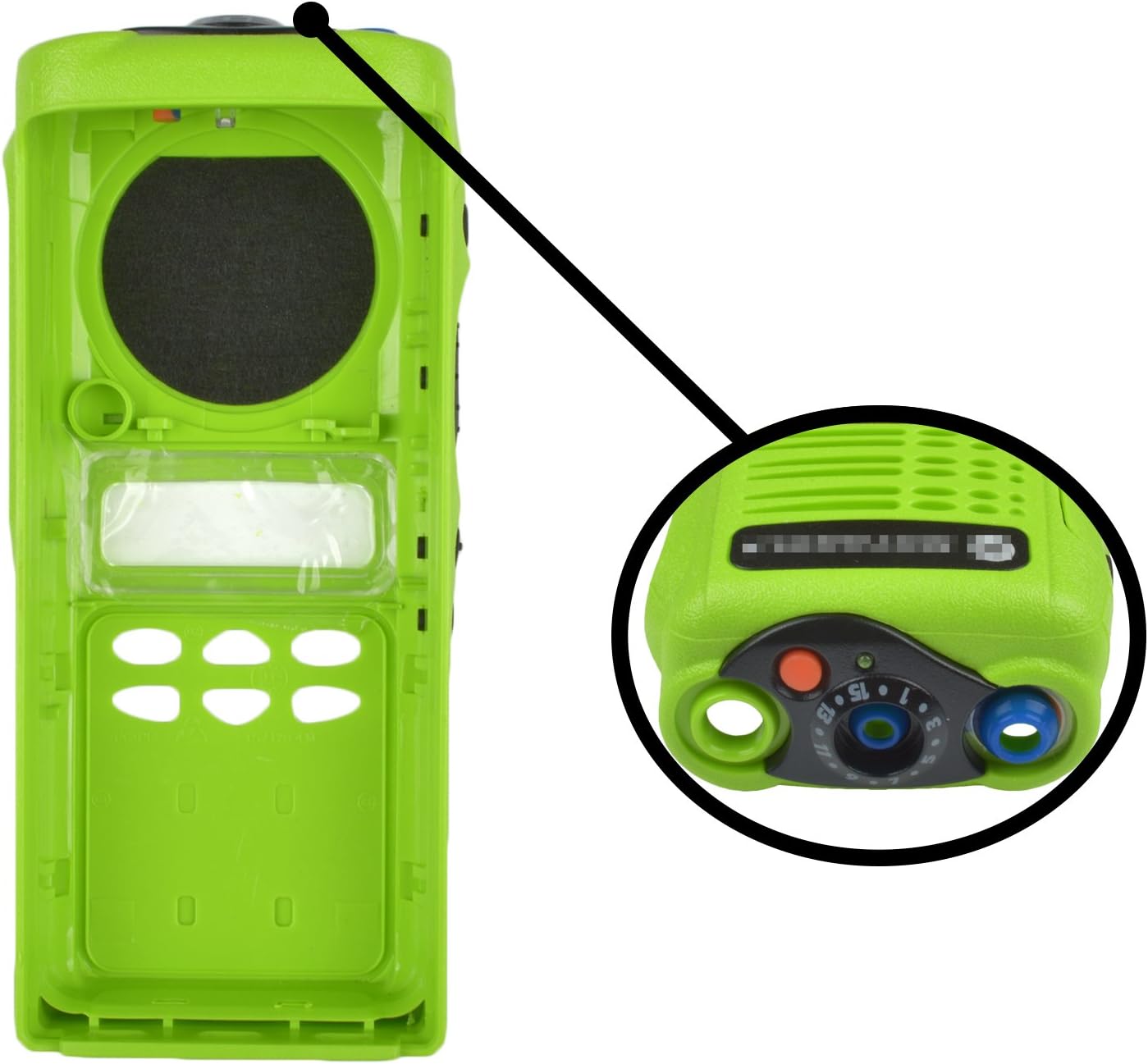 Limited Keypad Replacement Repair Case Housing Cover for HT1250 Radio (Green)