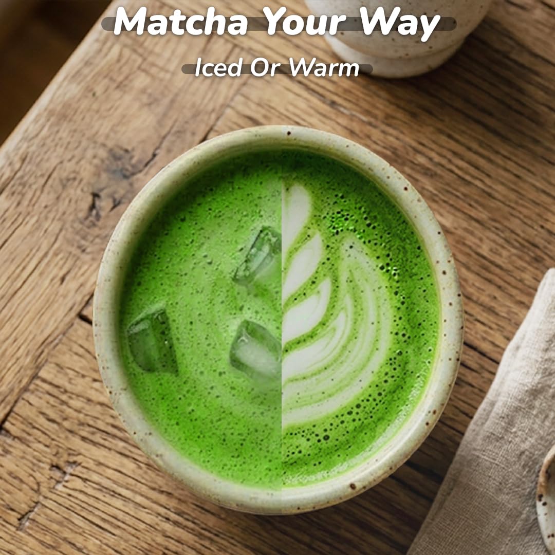 Matchaeco 50g Japanese Matcha Green Tea Powder | Stone Ground Ceremonial Grade From Japan | Healthy Energy Drink | Pesticide-Free | Vegan Gift Ideas | Matcha latte