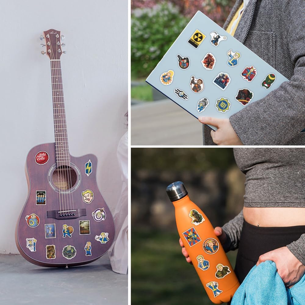 52pcs Game Stickers Pack - Waterproof Vinyl Decals for Laptop, Water Bottle, Gaming Gear, Refrigerator, Game Stickers for Adult Teens Party Favors - Image 9