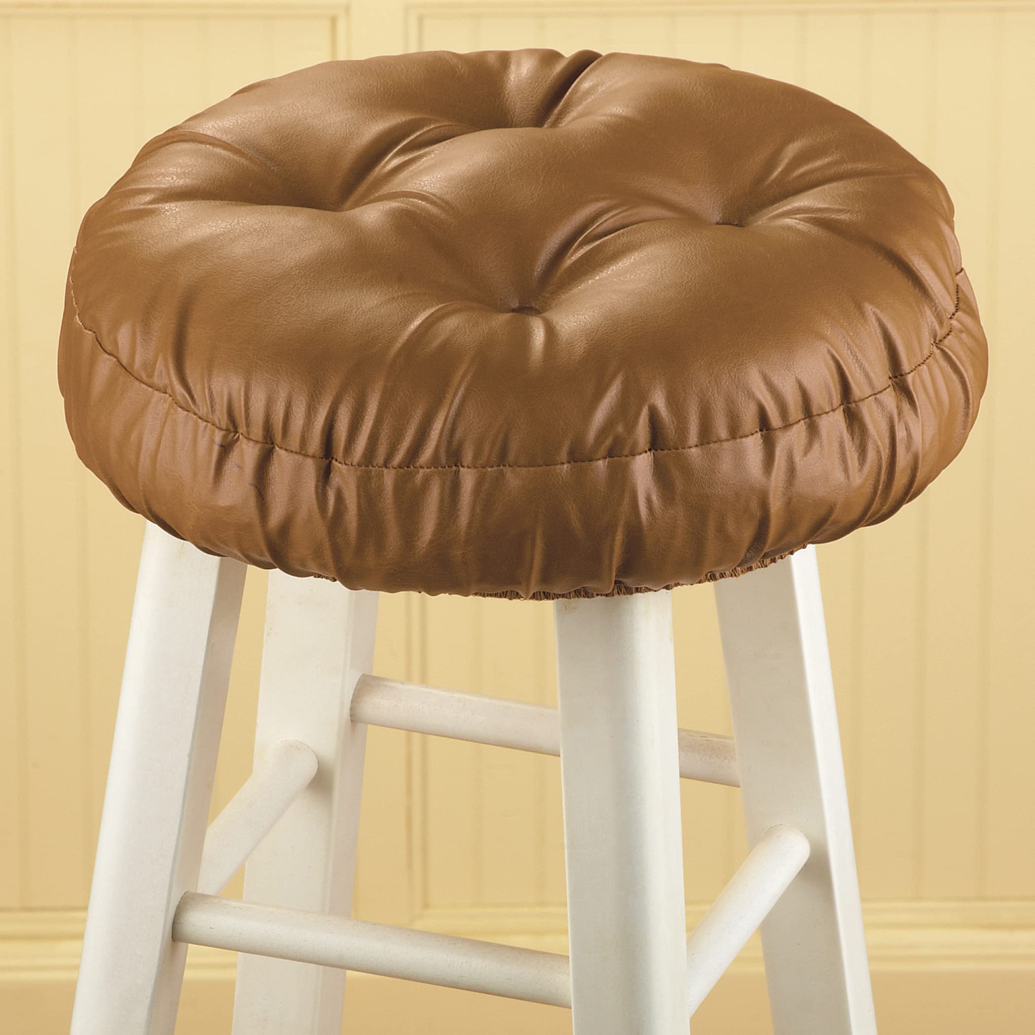 Sunlit Bar Stool Covers - Set of 2 Round Bar Stool Seat Covers, Soft and Cushioned Bar Chair Covers, Easy to Install and Wash, Cover Only, 12 Inch... Sunlit Bar Stool Covers - Set of 2 Round Bar Stool Seat Covers, Soft and Cushioned Bar Chair Covers, Easy to Install and Wash, Cover Only, 12 Inch...
