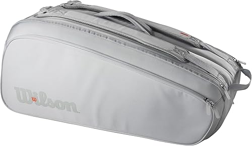Wilson 9PK Bolsa de raqueta de bádminton de tenis Shift Super Tour, Artic Ice, 9pk (puede almacenar 9 botellas)