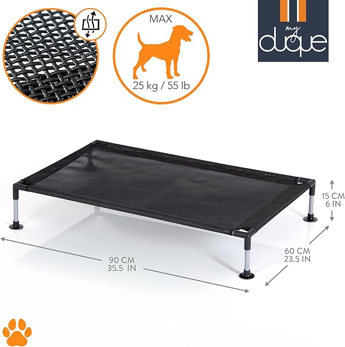 Cama Elevada para Perro Grande 90cm Tela Transpirable miniatura 3