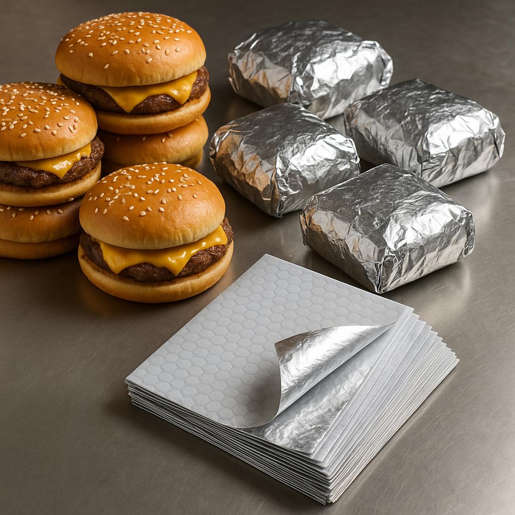 Insulated Cushion Foil Wrap, 5C14, 10-1/2" x 14", Plain Unprinted Silver, 500 Sheets Per Box