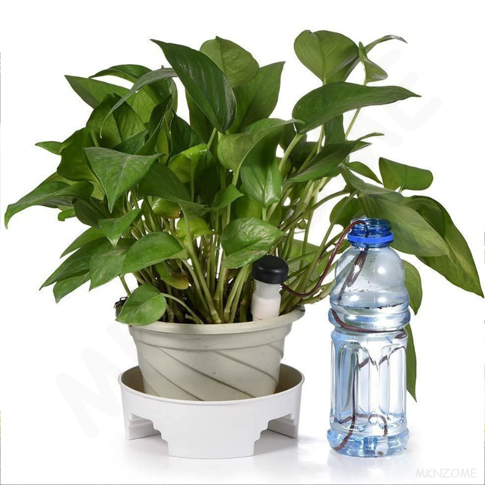Irrigation Goutte a Goutte Bouteille, 4 Pièces Arrosage Goutte à Goutte en Céramique Arroseur Automatique Plantes Système D'Irrigation Automatique pour Jardin Maison Intérieur Extérieur