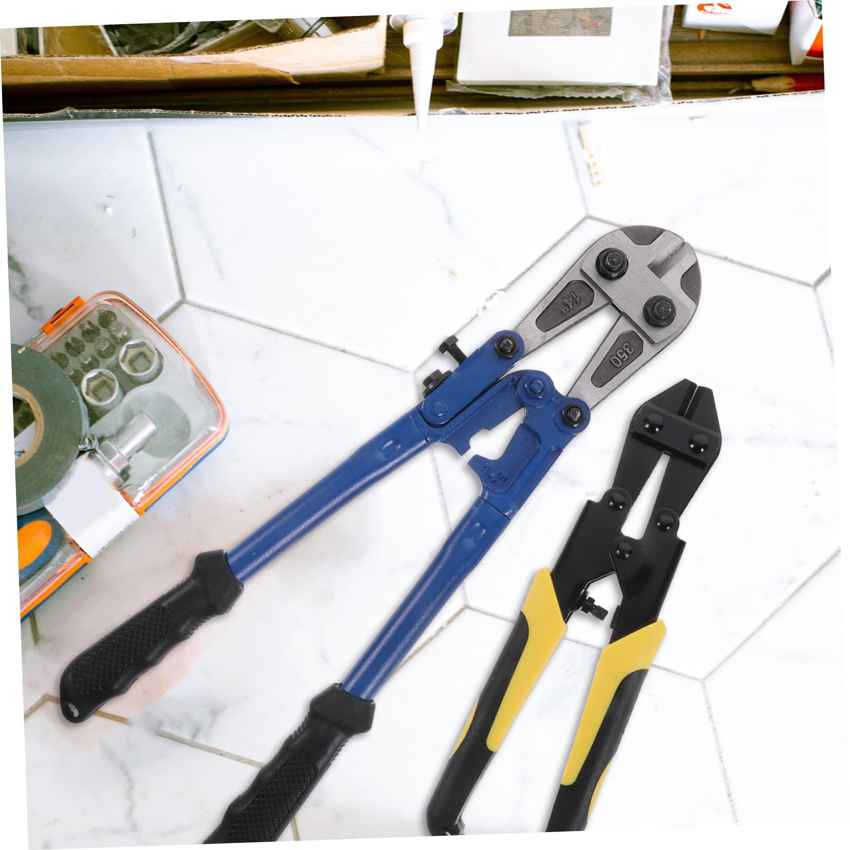 MAGICLULU Cizalla para Metal Ergonómica de Acero Diseño Cómodo y Fácil Corte de Chapa, Pack de 2 Piezas Adecuado para Uso Industrial y Profesional