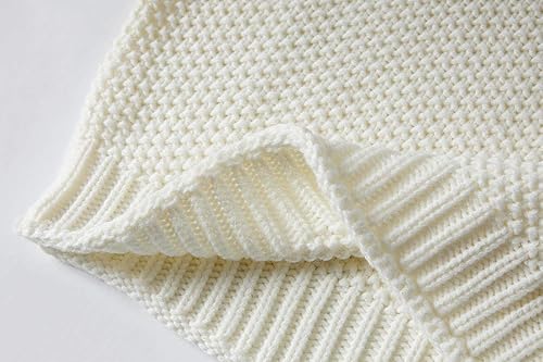 Miniatura 7 de Imily Bela Suéteres de cuello alto para niñas, ropa de punto de manga murciélago, suéter grueso