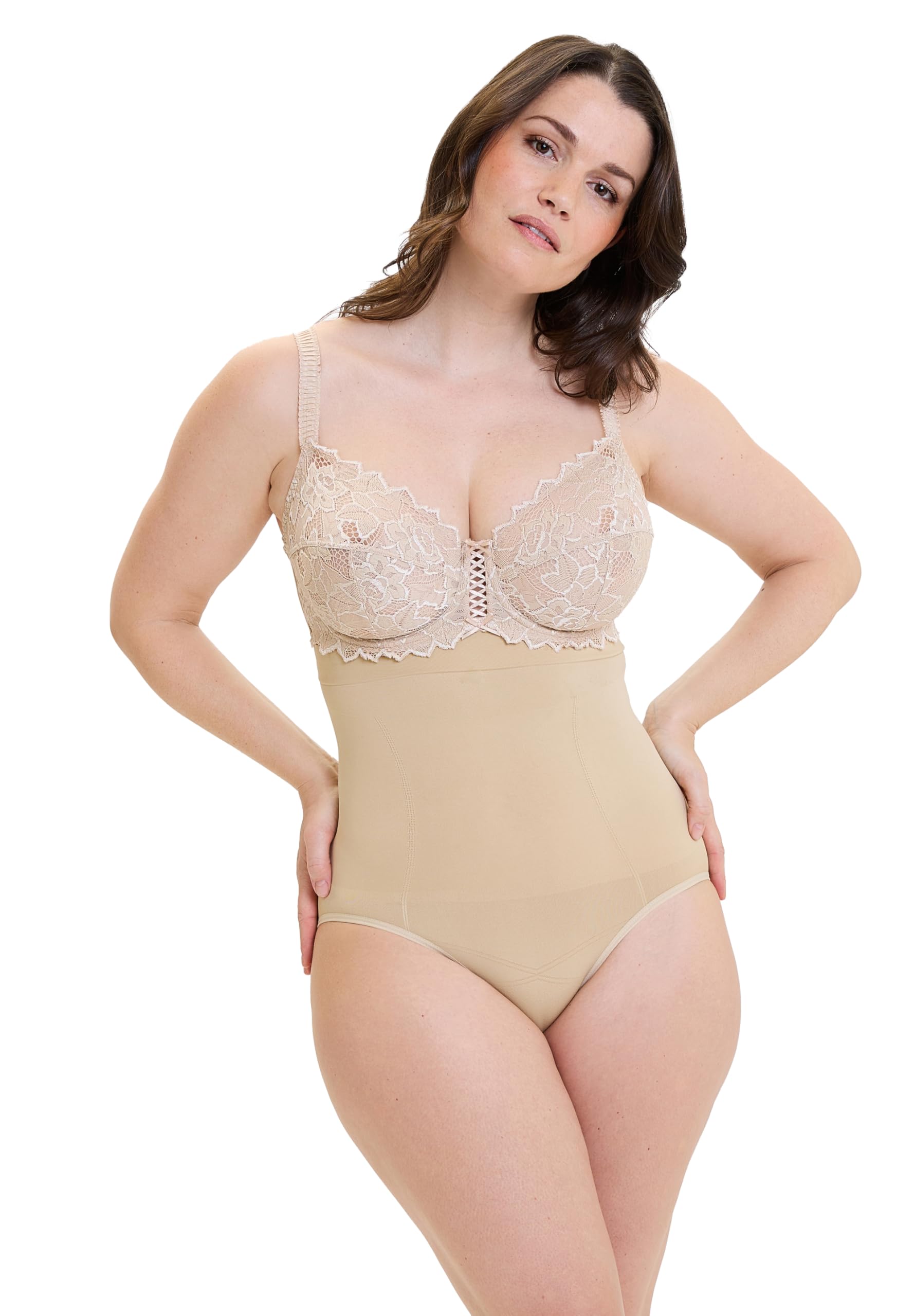 Sans Complexe Slimmer Control figi damskie, Beżowy (skóra), M/rozmiar producenta: 42/44
