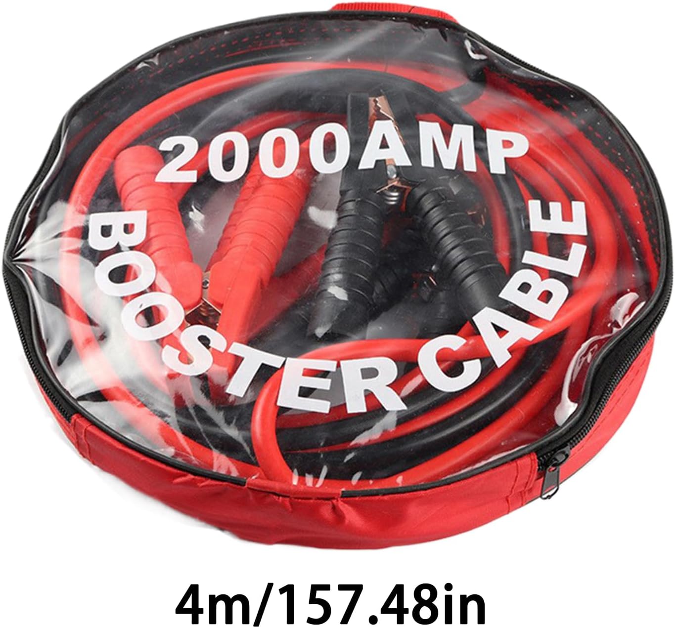 Cables for Car, 2000A Heavy Duty Booster Cable 9.8/13.1FT Portable Attachment for Motorcycle, ATV, SUV, Truck, Mower, and Golf Cart