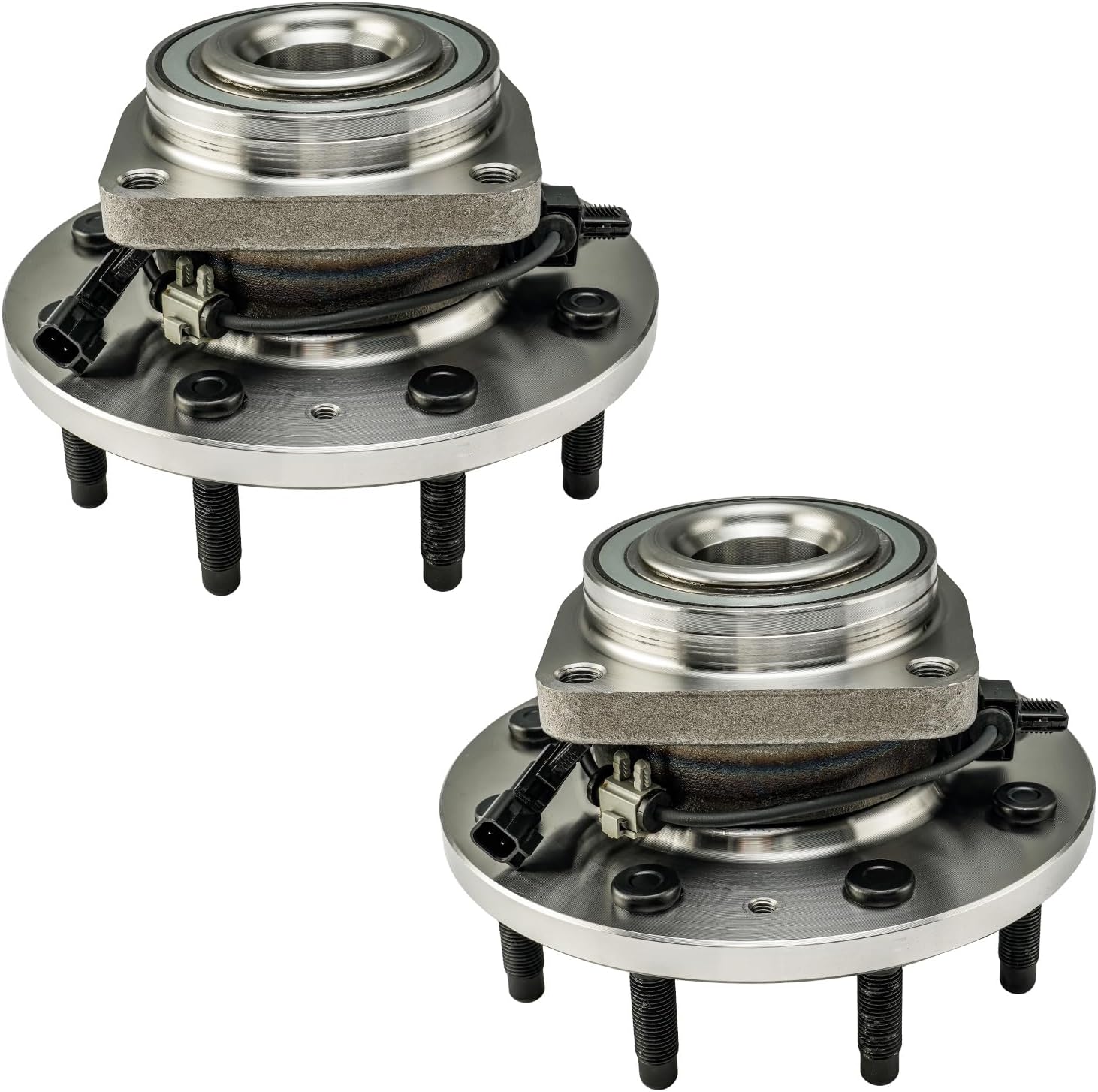 KAX 515145 Pair Front Wheel Hub Bearing Compatible with 2011-2019 GMC Sierra 2500 HD 6.6T 4WD,8 Lug W/ABS