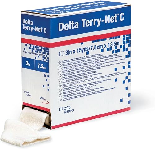 BSN Delta Terry-Net S Tuyau en tissu éponge 7,6 cm x 13,5 m