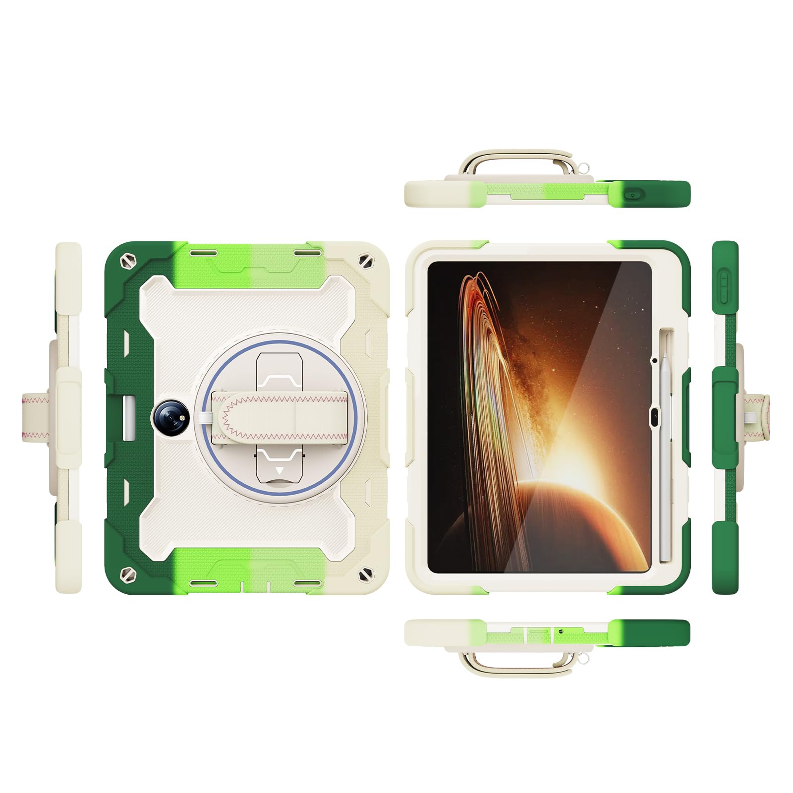 Custodia Oppo Pad 2 / OnePlus Pad 11.6'' 2023 – Pelle Con Supporto Girevole 360° E Auto Sleep/Wake