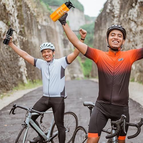 Miniatura 6 de Amyhill Paquete de 10 botellas de agua reutilizables de aluminio, botella de agua para gimnasio, botella de agua deportiva ligera a prueba de fugas,